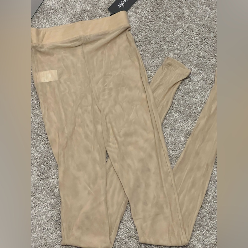 Mesh Tan leggings